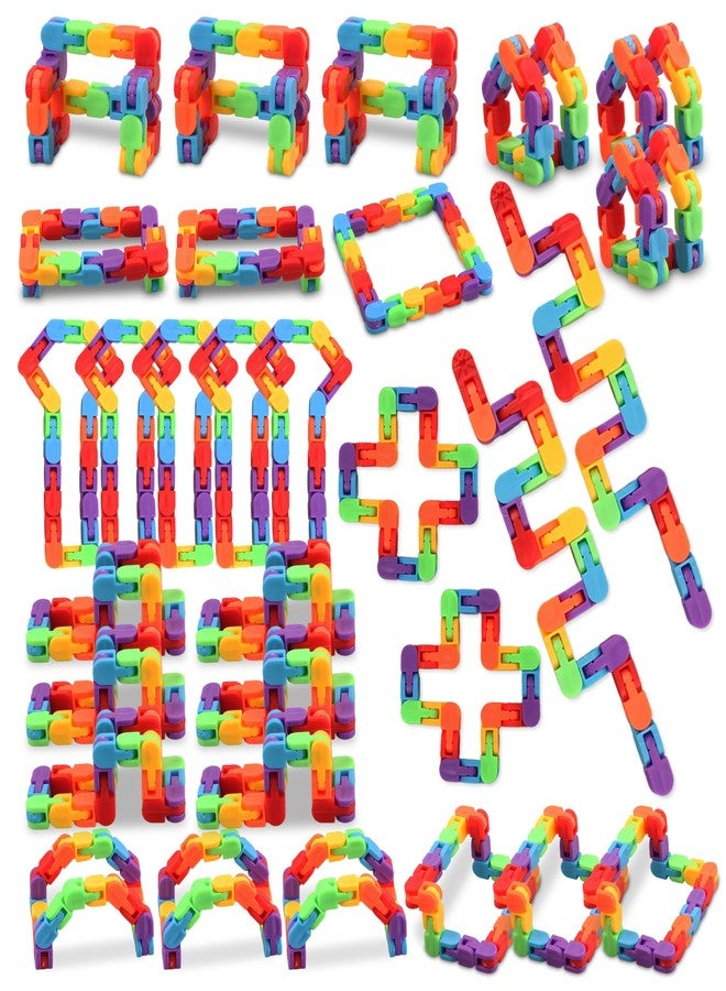 KOSIDEN 30PCS Rainbow Fidget Toy Wacky Tracks Snap and Click Fidgets Sensory Toys-Party Favors,Goodie Bag, Bulk Classroom Prizes School Birthday for Students Gifts Stocking Stuffers for Kids,Teen - Image 1
